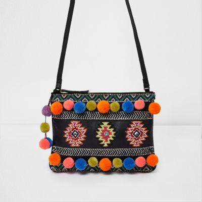 River Island Womens Leather Embellished Cross Body Bag