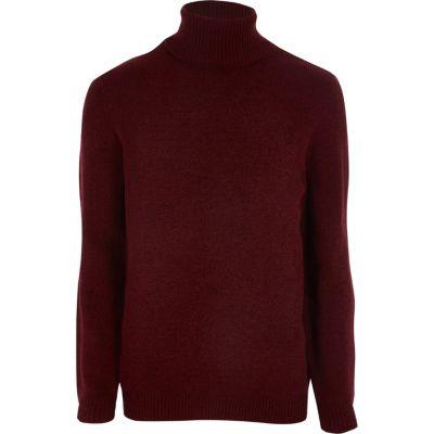 River Island Mens Chenille Roll Neck Jumper