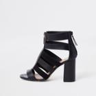 River Island Womens Chunky Strappy Open Toe Boot