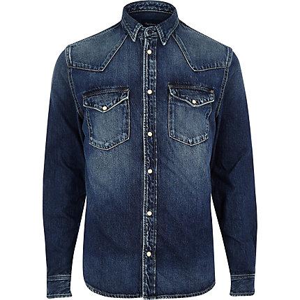 River Island Mens Pepe Jeans Denim Shirt