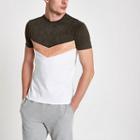 River Island Mens Muscle Fit Chevron T-shirt