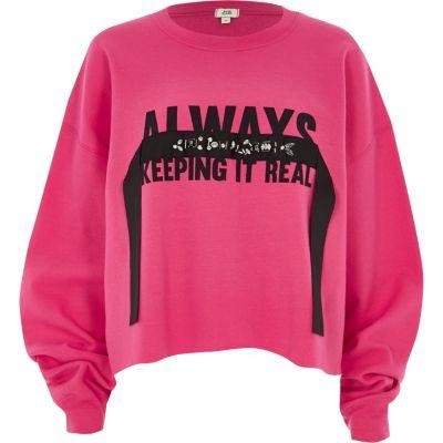 River Island Womens 'keeping It Real' Jewel Sweatshirt