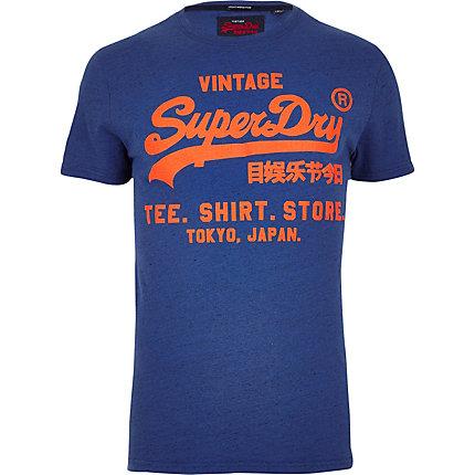 River Island Mens Superdry Logo Print T-shirt