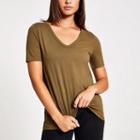 River Island Womens Short Sleeve V Neck T-shirt
