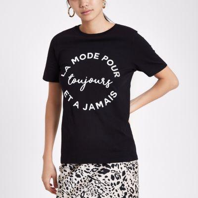 River Island Womens 'la Mode' Print T-shirt