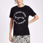 River Island Womens 'la Mode' Print T-shirt