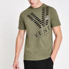 River Island Mens Slim Fit 'venti' Print T-shirt
