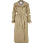 River Island Womens Deconstructed Sleeve Long Trench Coat