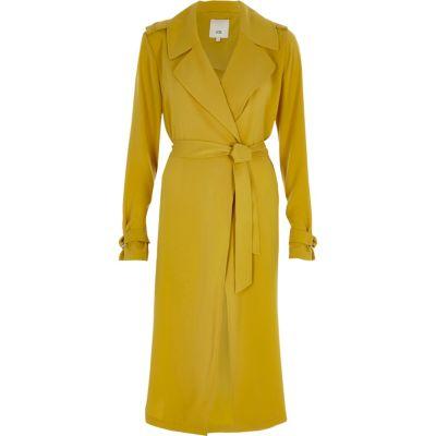 River Island Womens Tie Belt Duster Trench Coat