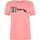 River Island Womens 'happiness' Print Fitted T-shirt