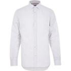 River Island Mens White Micro Gingham Shirt