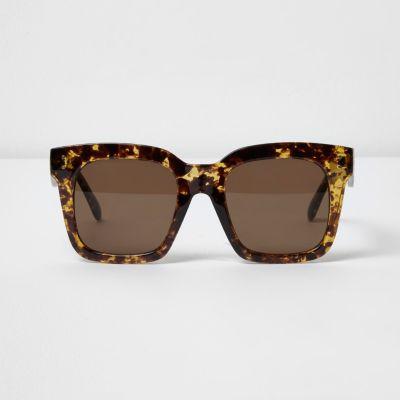 River Island Womens Tortoiseshell Oversized Sunglasses