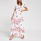 River Island Womens White Star Print Maxi Dress