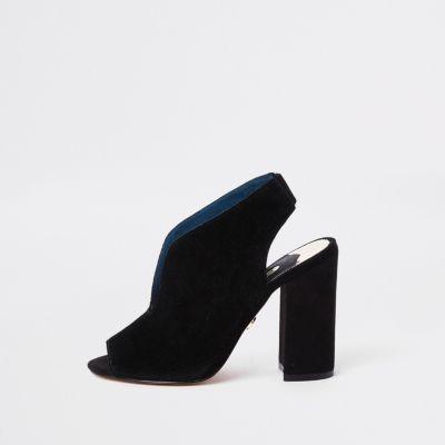 River Island Womens Curve Vamp Block Heel Shoe Boots