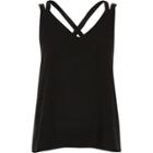 River Island Womens Petite Cross Back Double Strap Cami Top