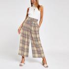 River Island Womens Check Cropped Trousers