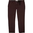 River Island Mens Slim Leg Rolled Up Chinos