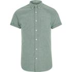 River Island Mens Slim Fit Brushed Short Sleeve Shirt