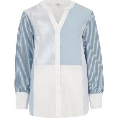 River Island Womens Mix Stripe Long Sleeve Shirt