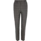 River Island Mens Heritage Check Slim Fit Suit Trousers