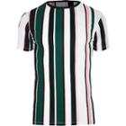 River Island Mens Big And Tall Stripe Muscle Fit T-shirt