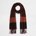 River Island Womens Rust Check Scarf