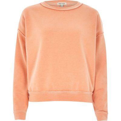 River Island Womens Washed Burnout Sweatshirt