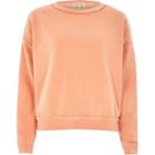 River Island Womens Washed Burnout Sweatshirt