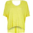 River Island Womens Slub Linen T-shirt