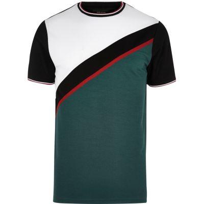 River Island Mens Color Block T-shirt