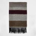 River Island Mens Block Stripe Tassel Scarf