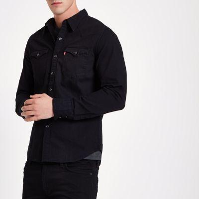 Mens Levi's Denim Western Shirt