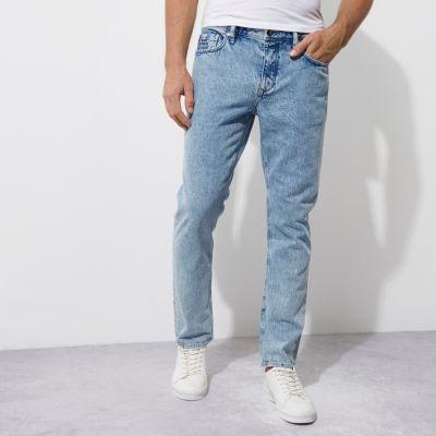 River Island Mens Felipe Pantone Stone Wash Jeans