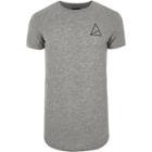 River Island Mens Golden Equation Longline T-shirt