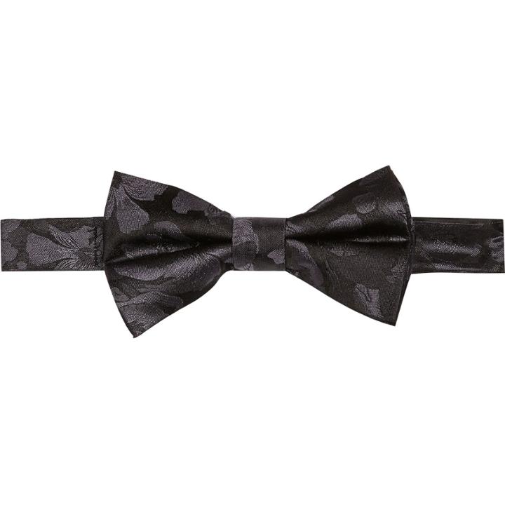 River Island Mensblack Floral Jacquard Bow Tie