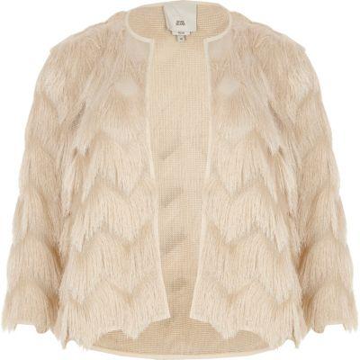 River Island Womens Plus Fringed Jacket