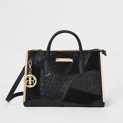 River Island Womens Patchwork Tote Bag