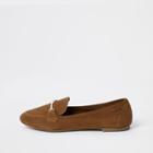 River Island Womens Suede Snaffle Detail Loafer