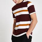 River Island Mens 'r96' Stripe Slim Fit T-shirt
