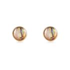 River Island Womens Gold Tone Blurred Stud Earrings