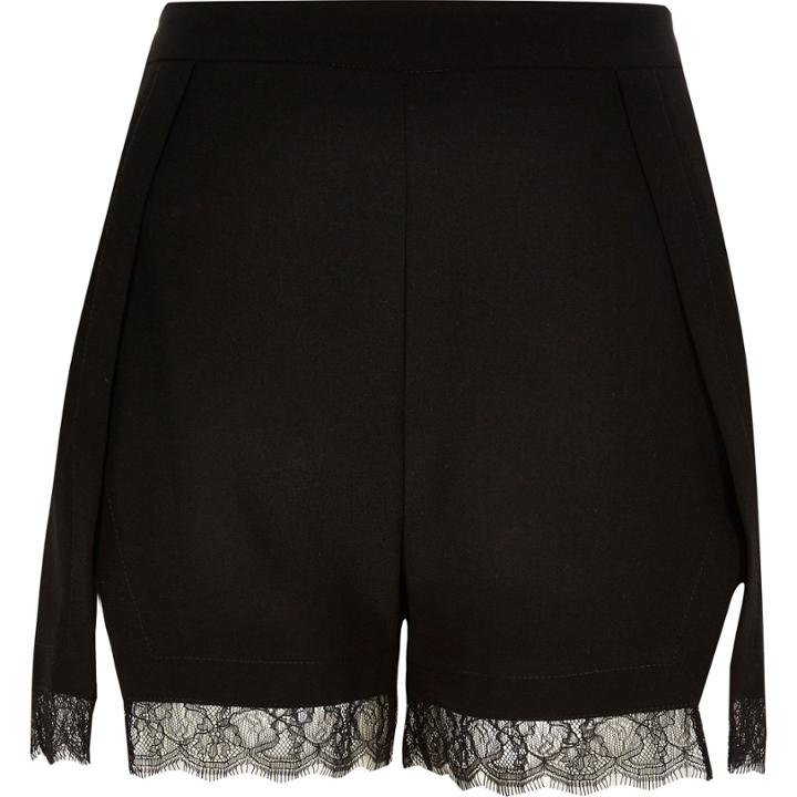 River Island Womens Lace Trim Smart Shorts