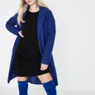 River Island Womens Cobalt Textured Coat