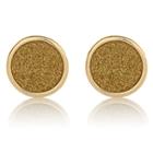 River Island Womens Gold Tone Glitter Stud Earrings