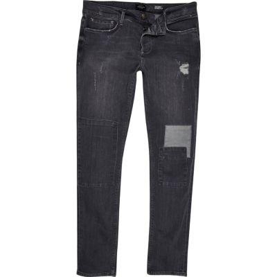 River Island Mens Skinny Jeans With Rips