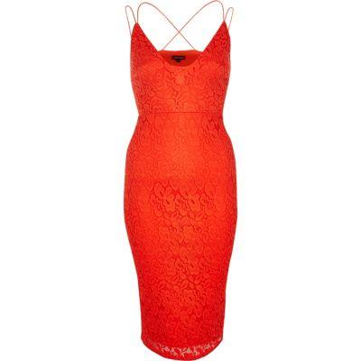 River Island Womens Lace Plunge Cami Dress