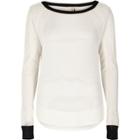 River Island Womens White Sheer Pointelle Knit Top