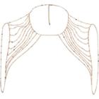 River Island Womens Rose Gold Tone Draped Chain Harness