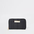 River Island Womens Panel Zip Around Mini Purse