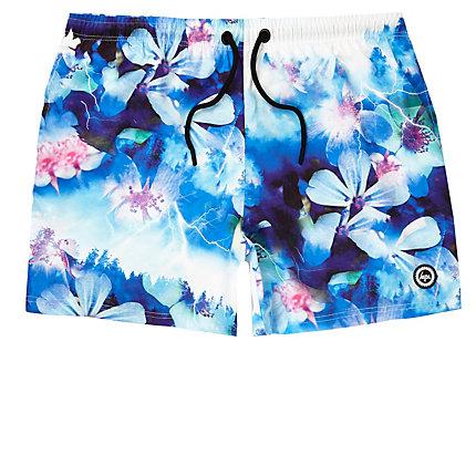 Mens Hype Floral Print Swim Shorts