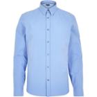 River Island Mensblue Polka Dot Long Sleeve Shirt